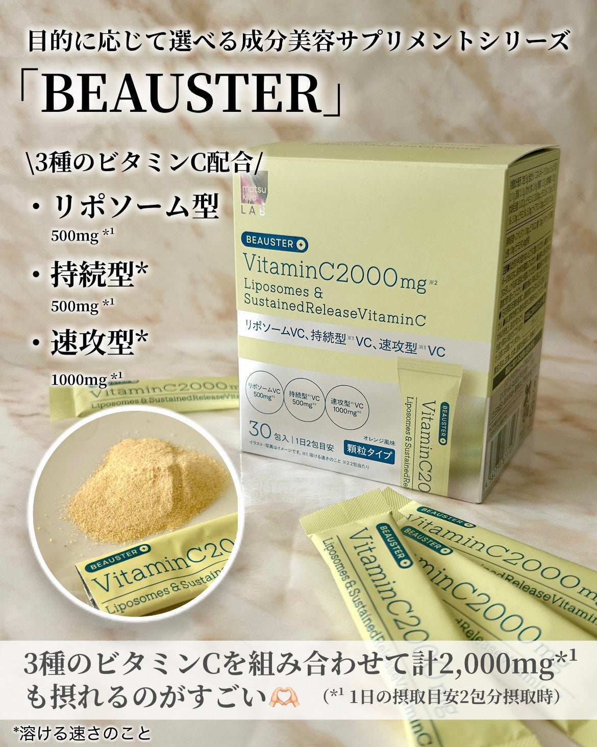 ãªããœãŒã ïŒæç¶åãã¿ãã³Cé¡ç²/matsukiyo LAB/çŸå®¹ãµããªã¡ã³ãã䜿ã£ãã¯ãã³ãïŒ2æç®ïŒ