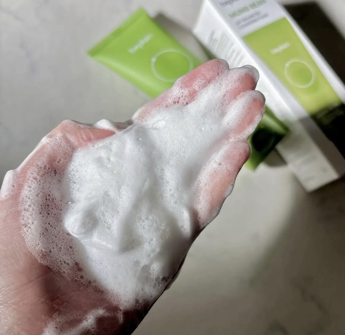 緑豆弱酸性洗顔フォーム/beplain/洗顔フォームを使ったクチコミ（2枚目）