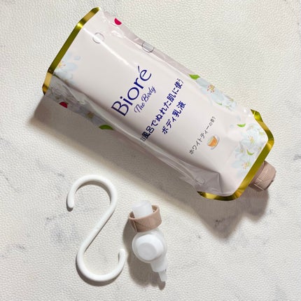 ビオレ ザ ボディ お風呂でぬれた肌に使うボディ乳液 肌しっとり ホワイトティーの香り/ビオレu/ボディミルクを使ったクチコミ(5枚目)