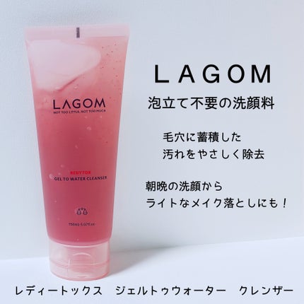 レディートックス ジェルトゥウォーター クレンザー(洗顔料)/LAGOM /洗顔フォームを使ったクチコミ(1枚目)