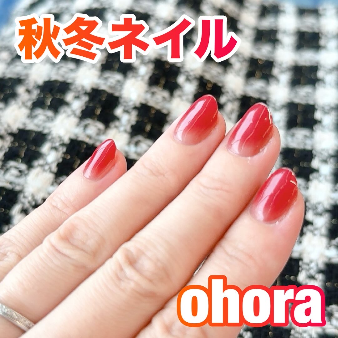 セミキュアジェルネイル（ハンド）/ohora/ネイルシールを使ったクチコミ（1枚目）