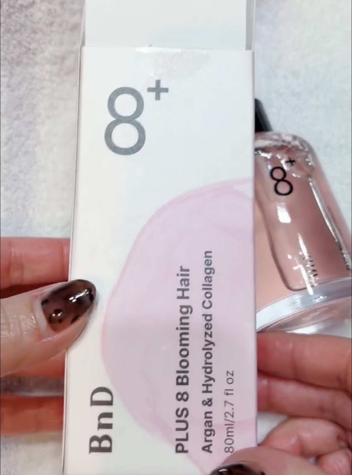 8+ブルーミングヘアオイル　ナチュラルフローラルの香り/BnD/ヘアオイルを使ったクチコミ（2枚目）