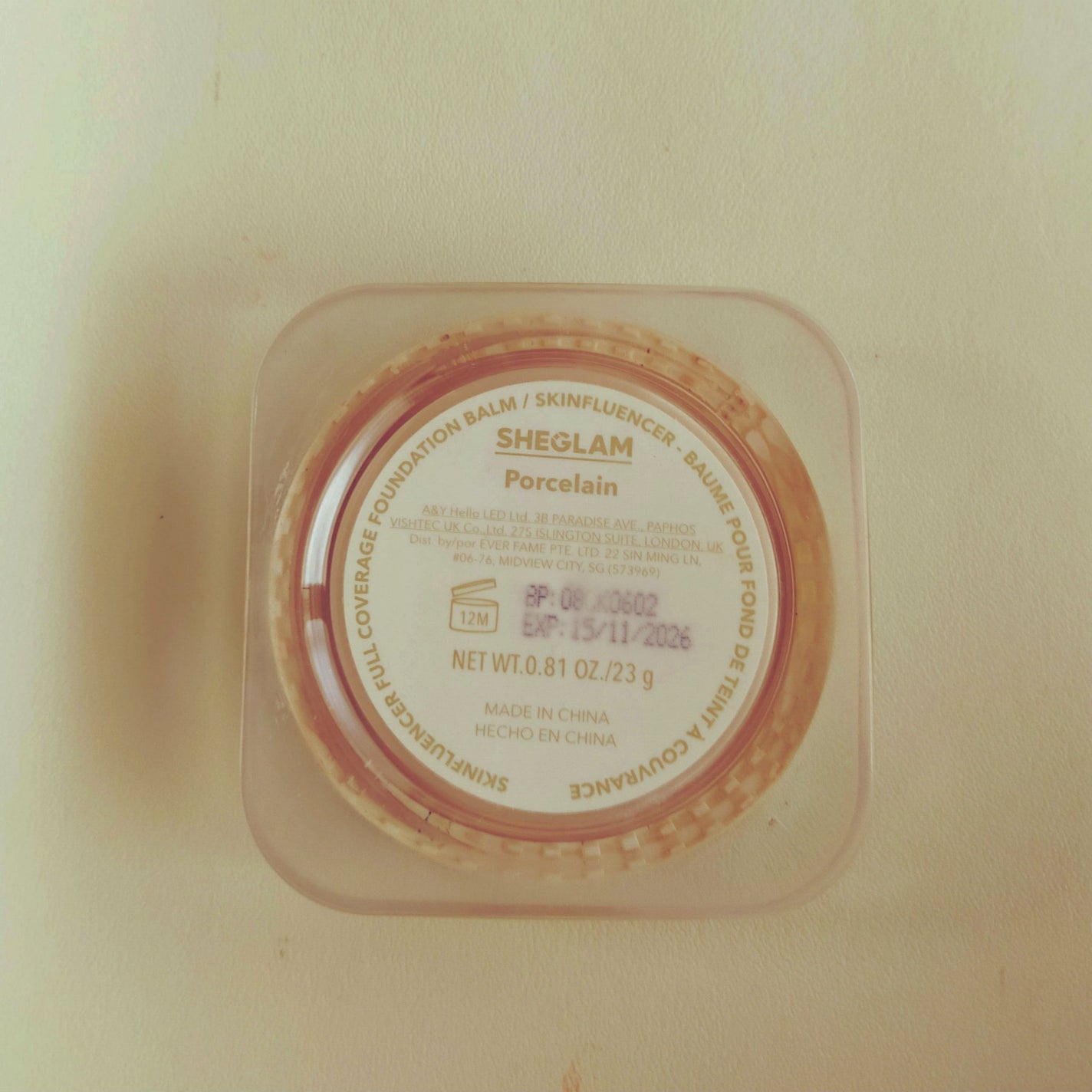 フルカバレッジ ファンデーションバーム/SHEGLAM/クリーム・エマルジョンファンデーションを使ったクチコミ(4枚目)