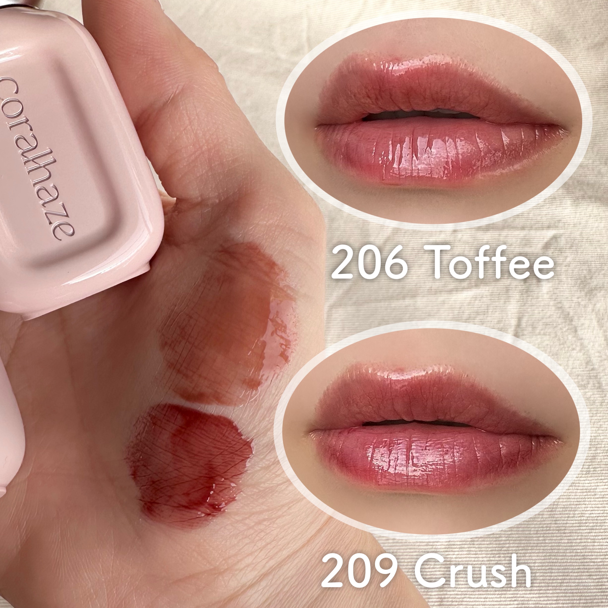 デュー ドロップ ティント/Coralhaze/リップティントを使ったクチコミ（3枚目）