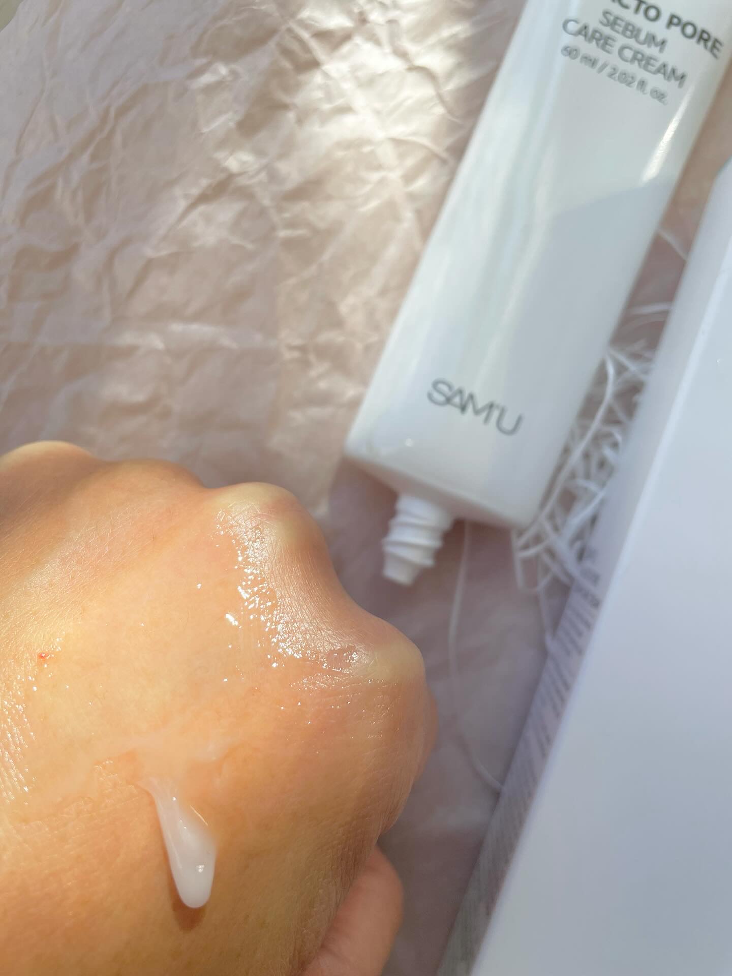 サミュ ガラクトポア セバムケアクリーム/SAM'U/フェイスクリームを使ったクチコミ（3枚目）