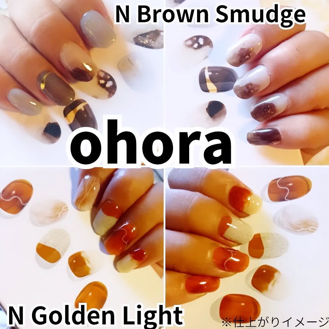 セミキュアジェルネイル（ハンド）/ohora/ネイルシールを使ったクチコミ（1枚目）