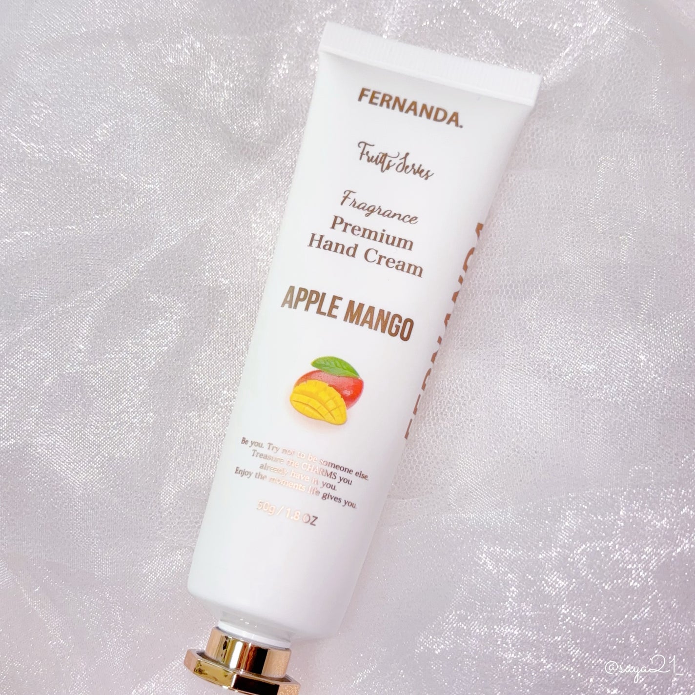 プレミアムハンドクリーム アップルマンゴーコレクション/フェルナンダ/ハンドクリームを使ったクチコミ(1枚目)