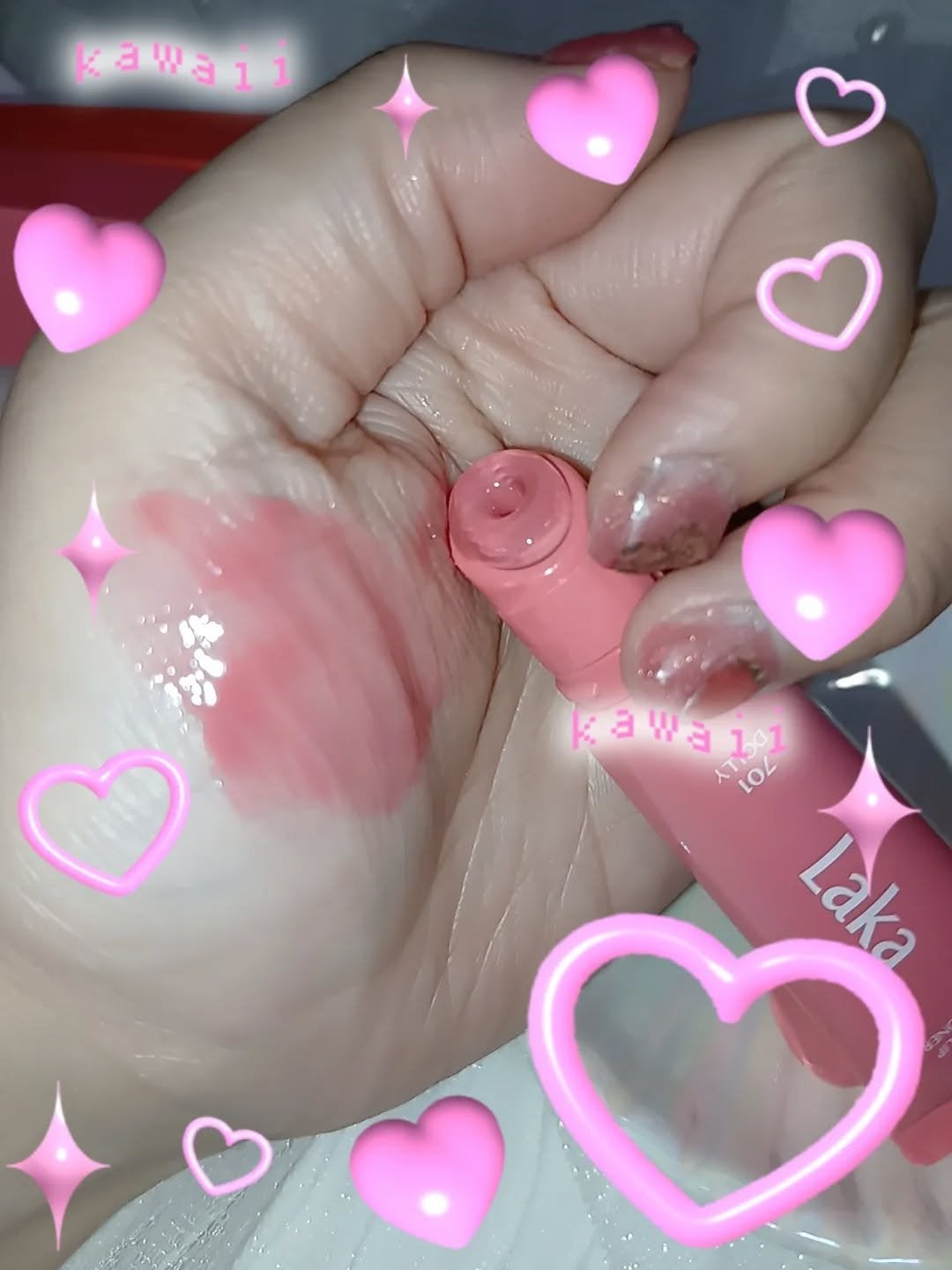 フルーティーリップグローショナー/Laka/リップグロスを使ったクチコミ(5枚目)