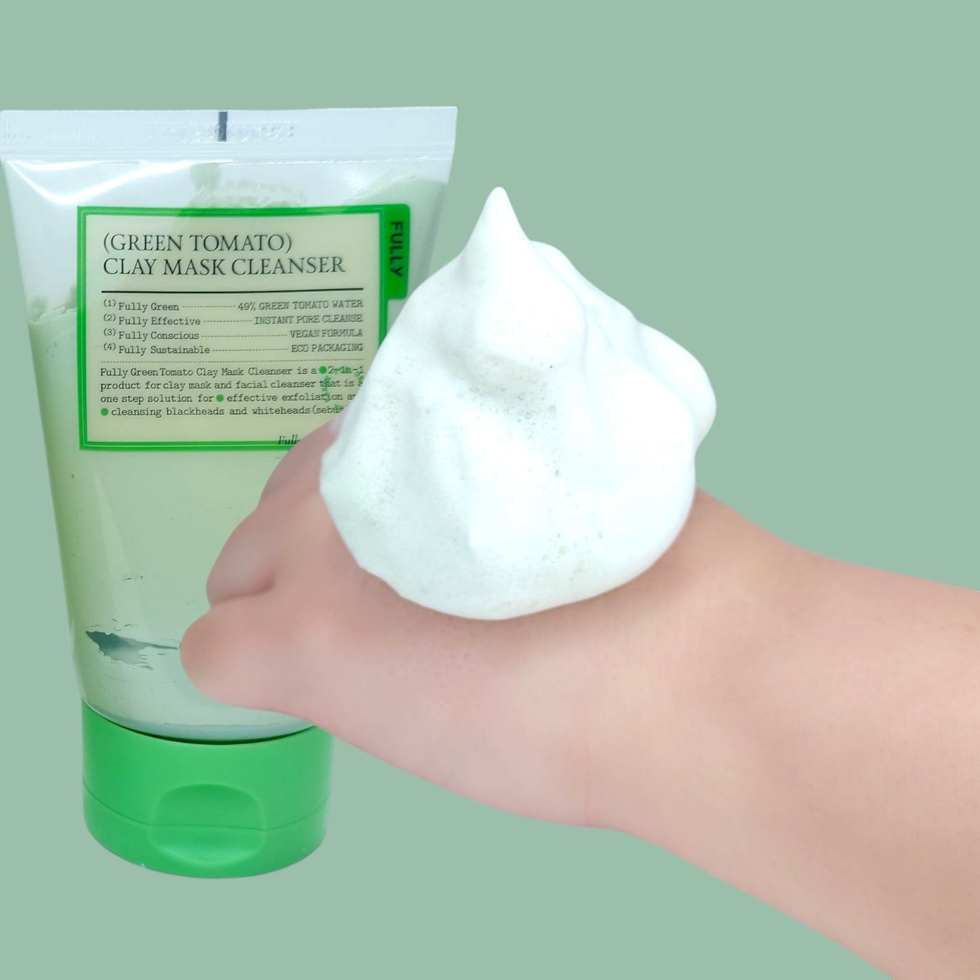 グリーントマトクレイマスククレンザー/FULLY/洗い流すパック・マスクを使ったクチコミ(3枚目)