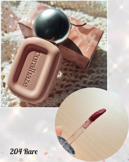 デュー ドロップ ティント/Coralhaze/リップティントを使ったクチコミ(3枚目)