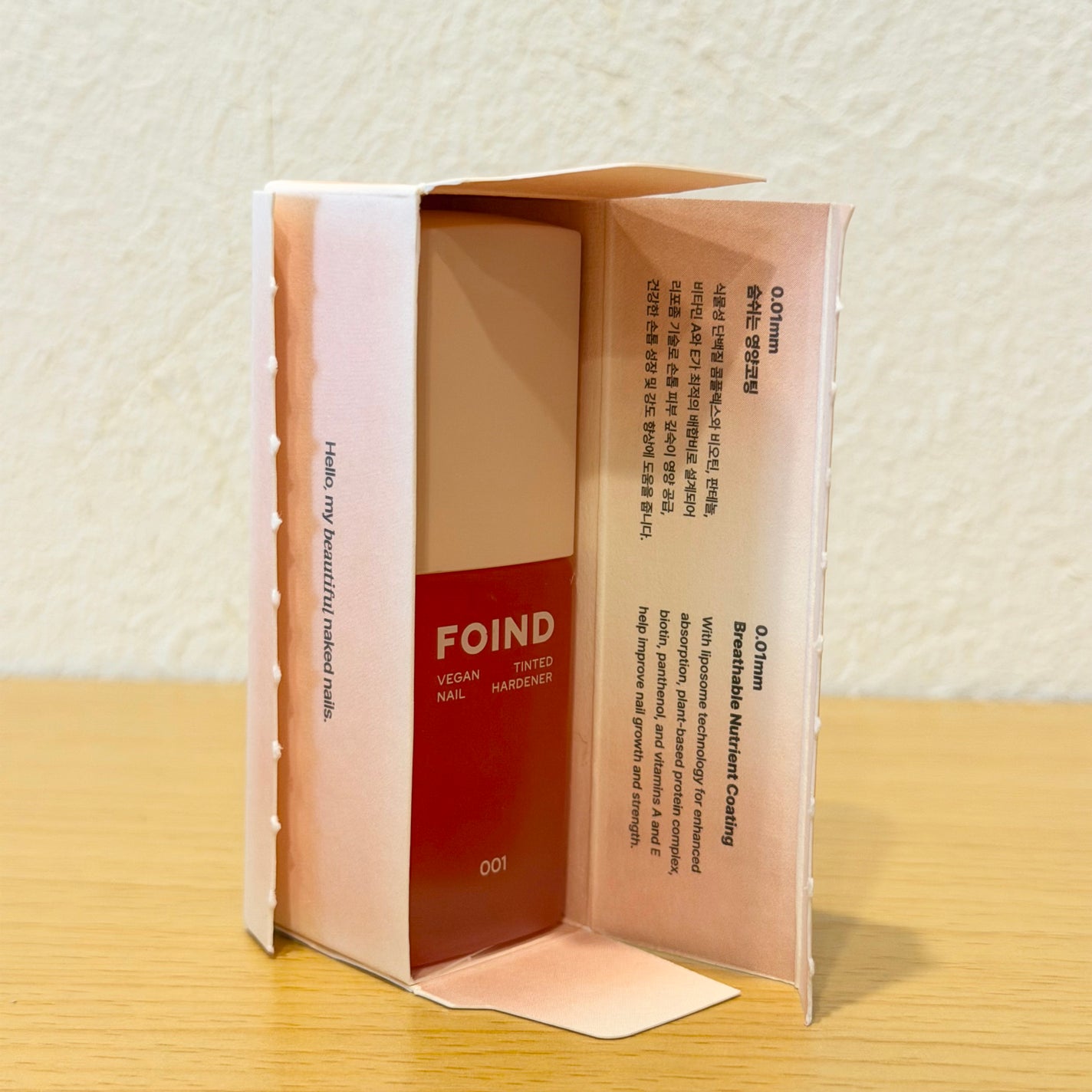 001 ヴィーガンティンテッドネイルハードナー/FOIND/ネイル用品を使ったクチコミ(2枚目)