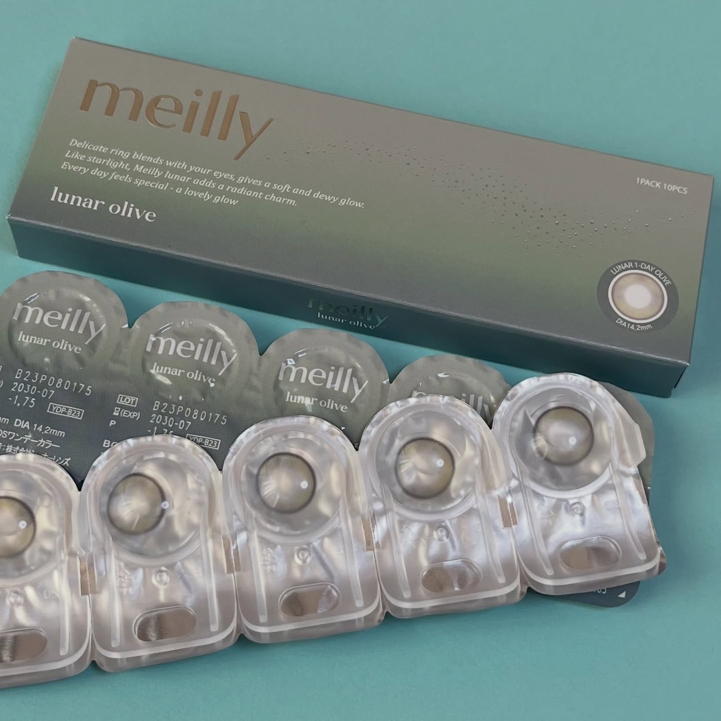 lunar/meilly/ワンデー（１DAY）カラコンを使ったクチコミ（2枚目）