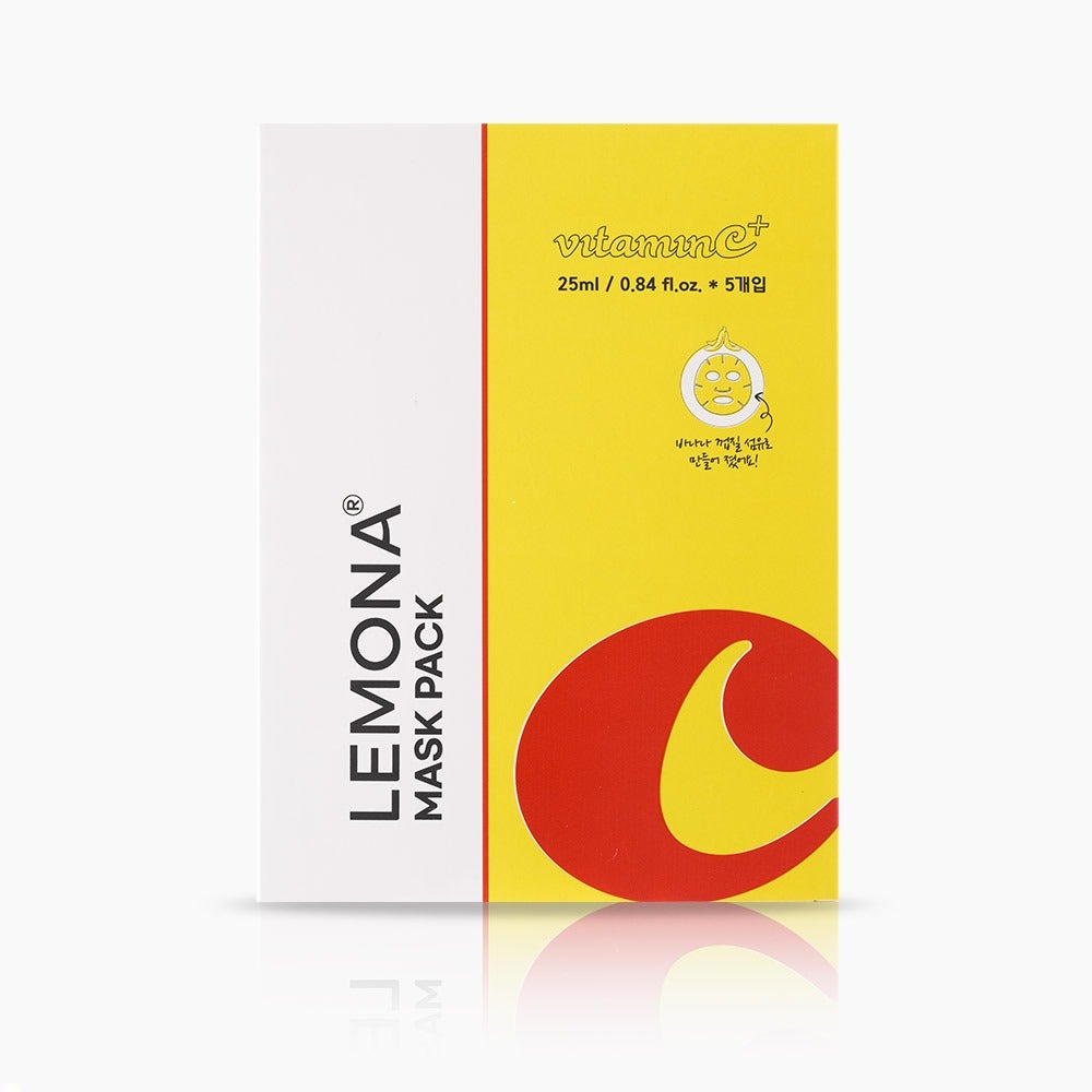 ビタミンC+ マスクパック 5枚入り LEMONA Cosmetic
