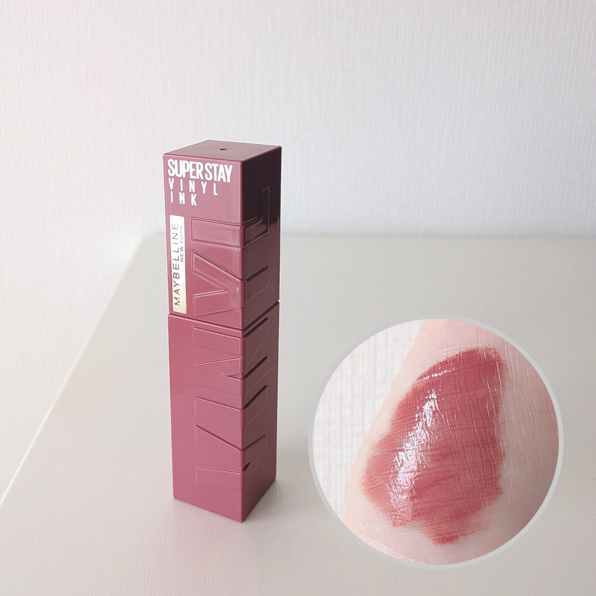 SPステイ ヴィニルインク 260 甘酸っぱいストロベリーミルクティー（限定色）/MAYBELLINE NEW YORK/口紅を使ったクチコミ（1枚目）