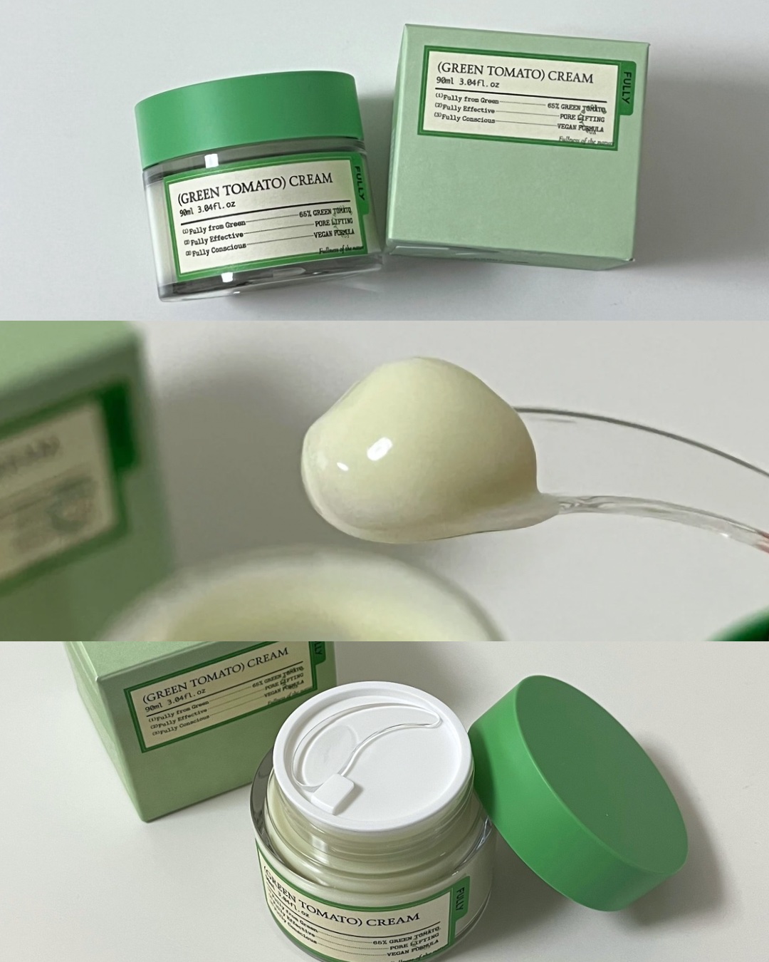 グリーントマトクリーム/FULLY/フェイスクリームを使ったクチコミ（3枚目）