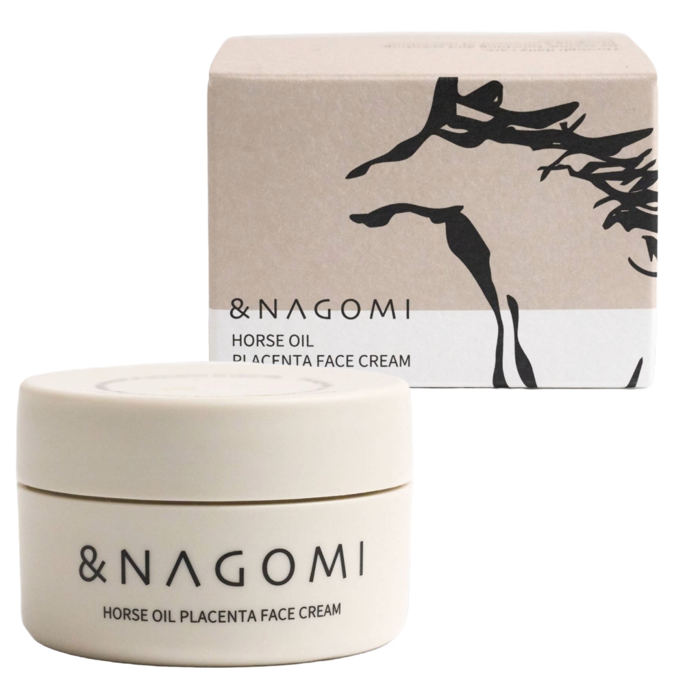 ＆NAGOMI ⾺プラセンタエキス配合⾺油フェイスクリーム