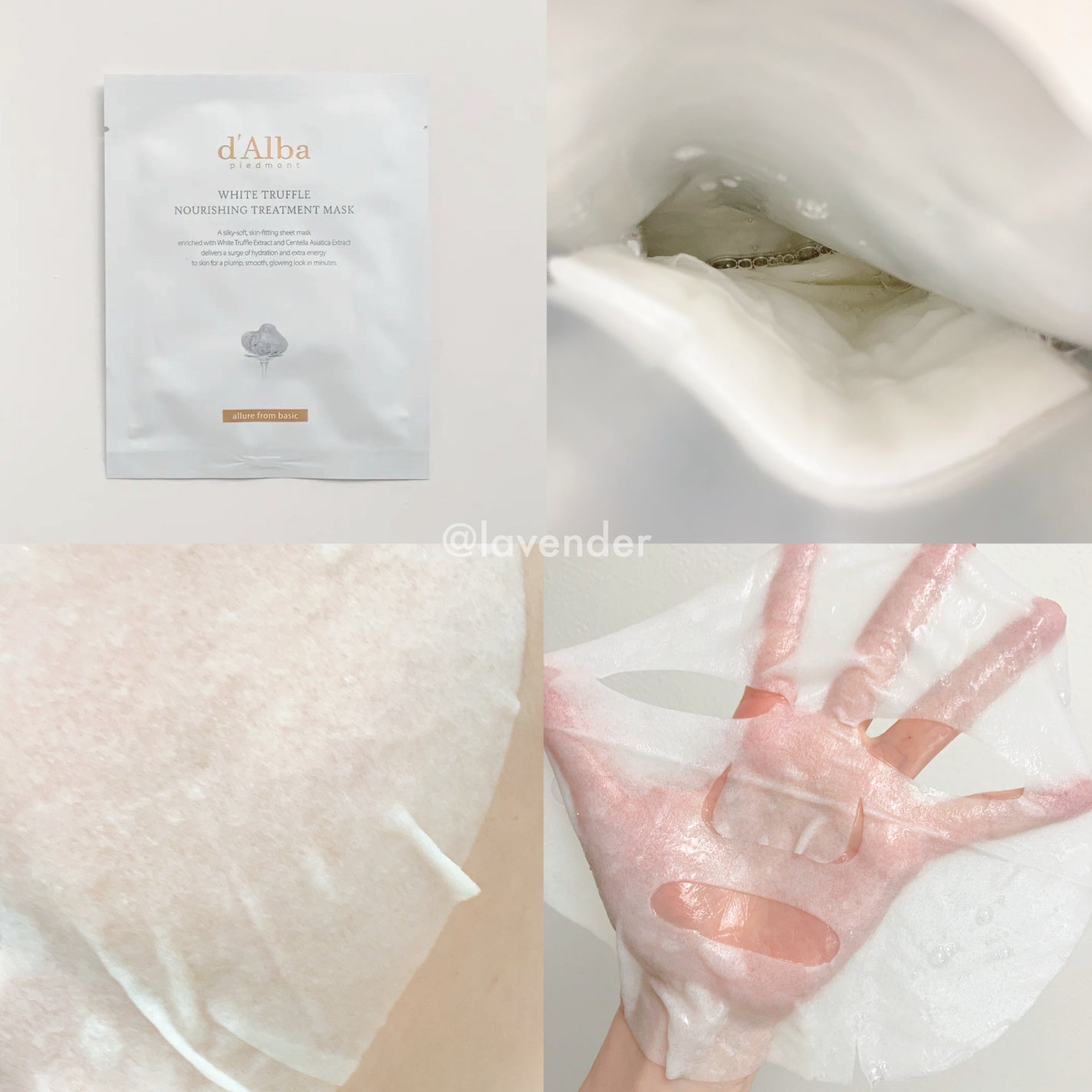 ホワイトトリュフナリシングトリートメントマスク/ダルバ/シートマスク・パックを使ったクチコミ(2枚目)
