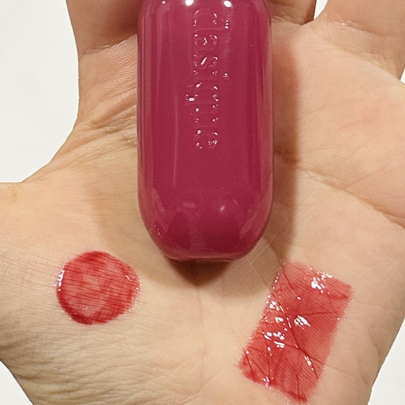 ジューシーデューイグロウティント 14 チルモーブ/dasique/リップティントを使ったクチコミ（2枚目）