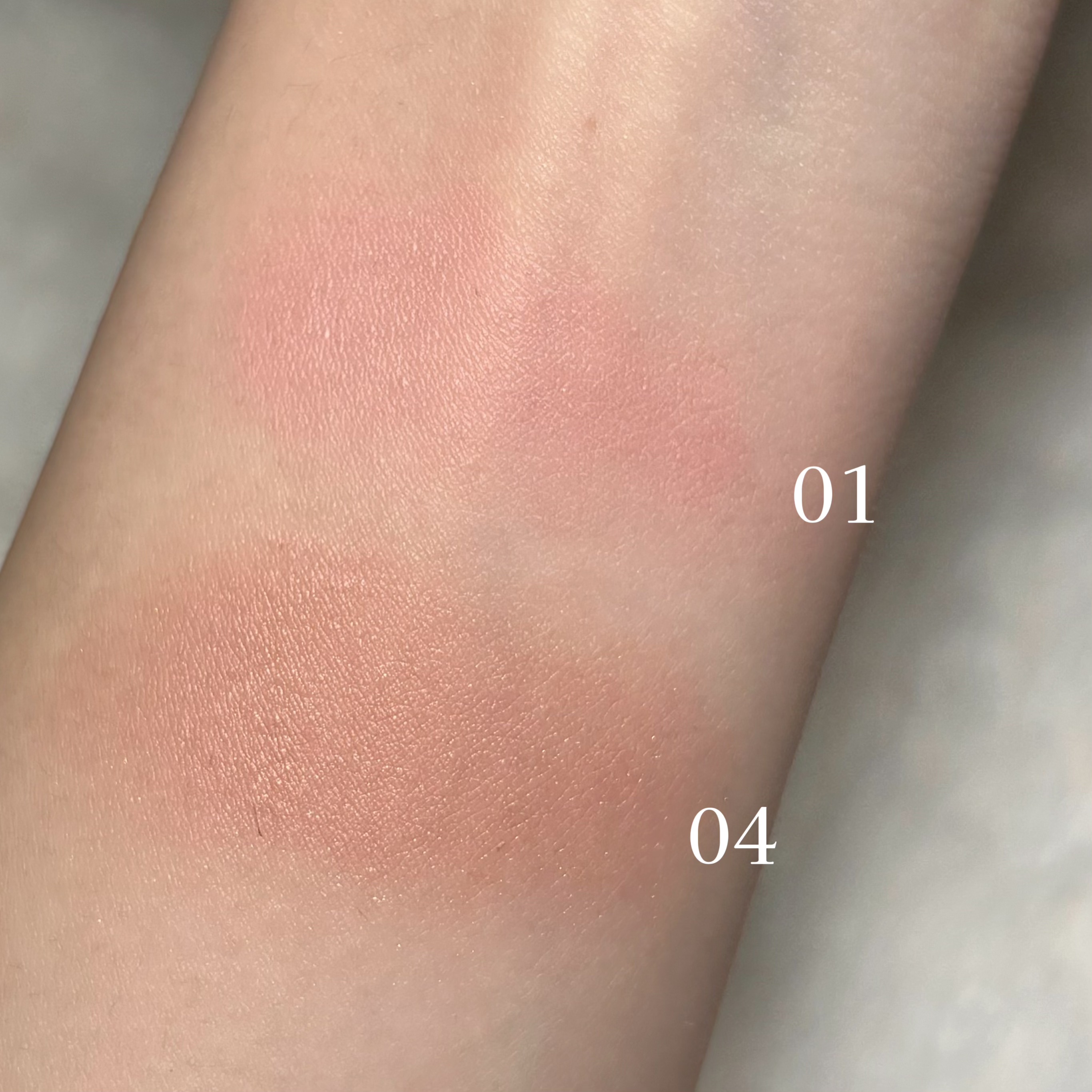 ウォンジョンヨ ベアブルームチーク 04 ピーチティー/Wonjungyo/リキッドチークを使ったクチコミ（2枚目）