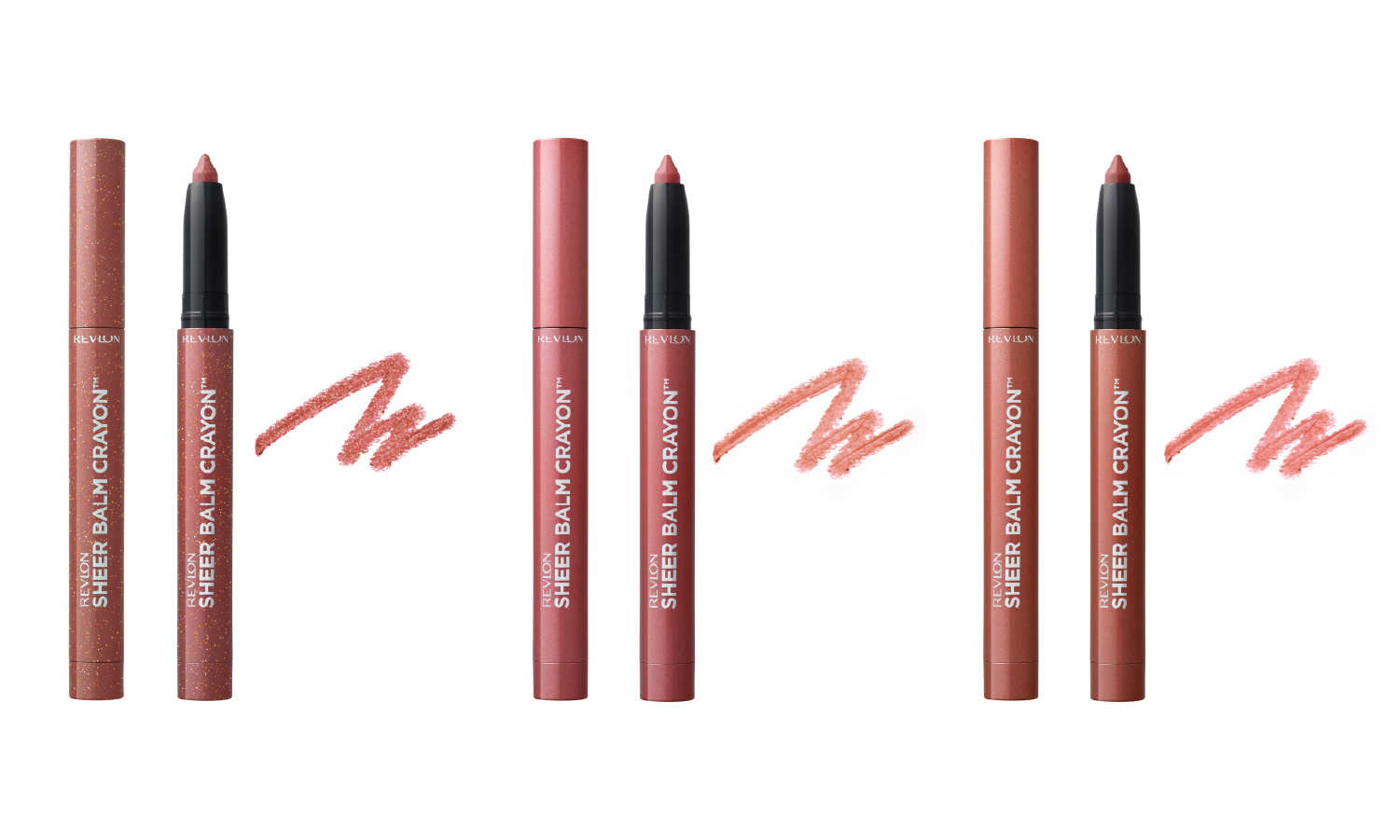 レブロンの「シアー バーム クレヨン」から『丸の内OLの憂鬱』さん共同開発の新色と他2色が登場