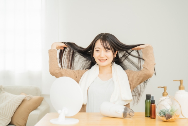 ロングヘアの女性