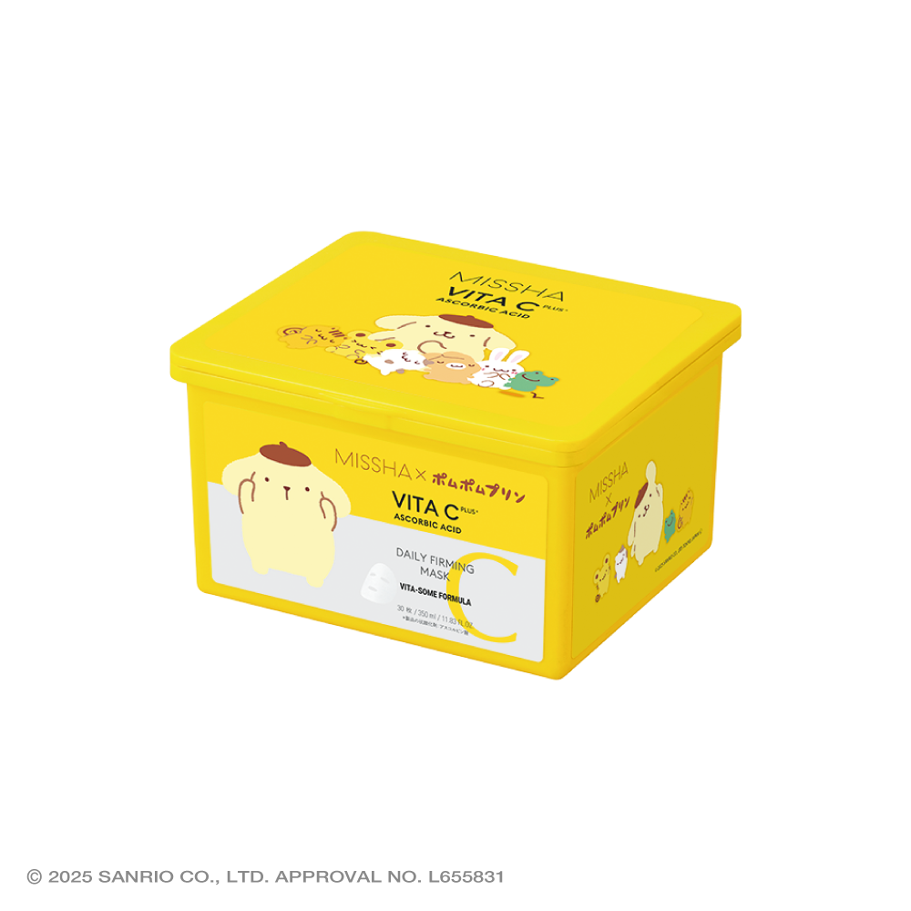 ミシャ ビタシープラス デイリーマスク【日本処方】 ポムポムプリン 30枚入り【日本処方】(限定)