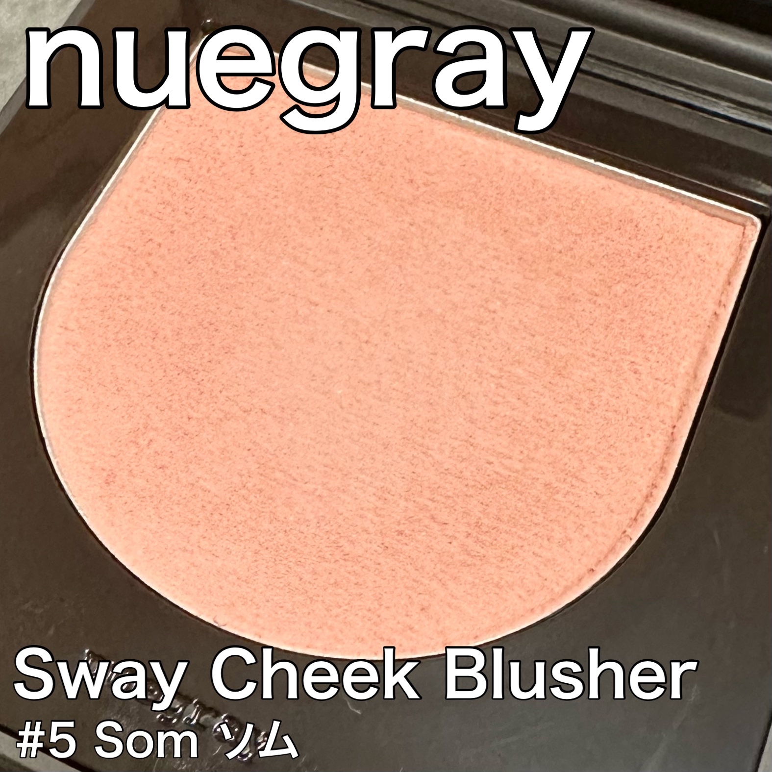 スウェイチークブラッシャー/nuegray/ジェル・クリームチークを使ったクチコミ（1枚目）