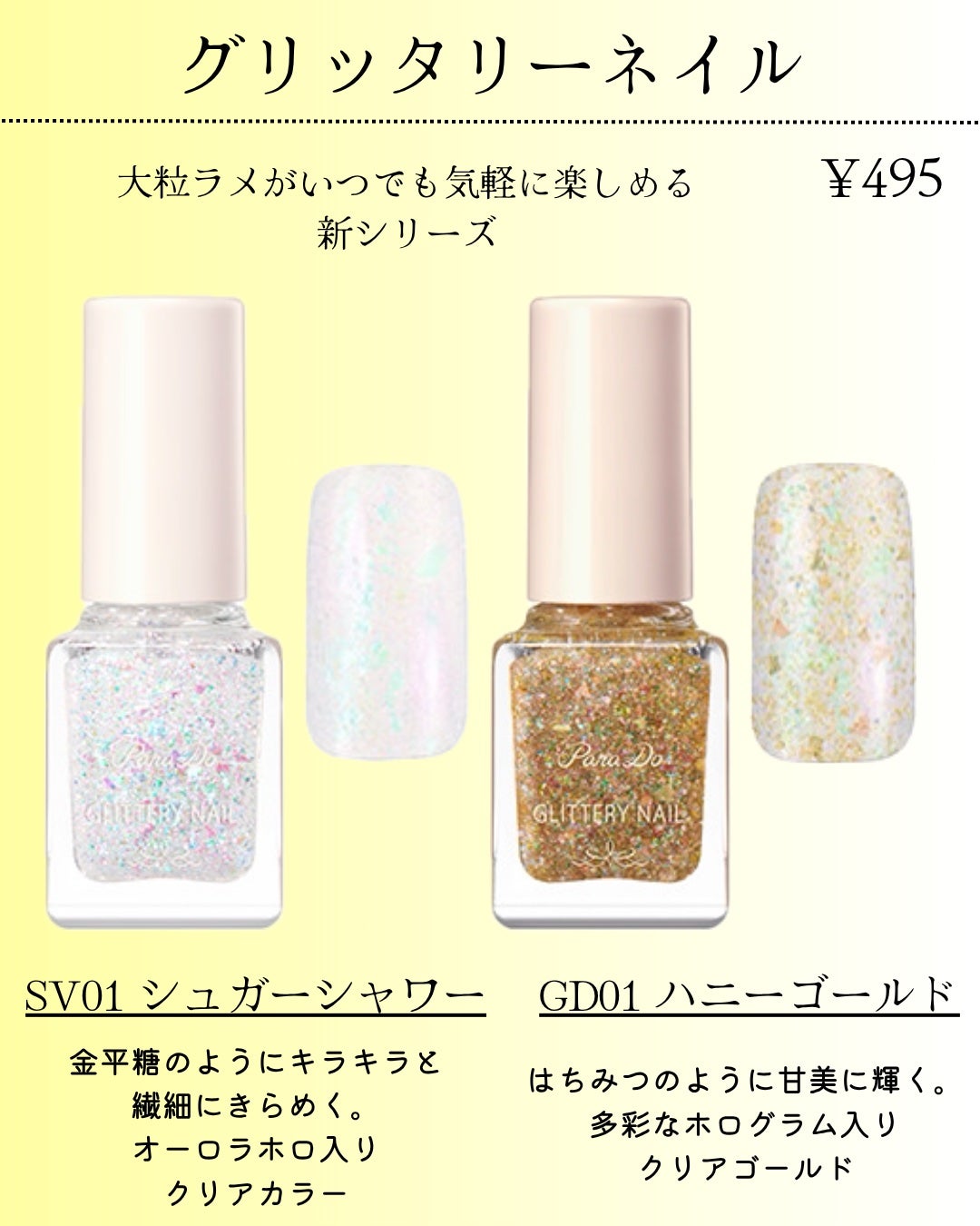 パラドゥ グリッタリーネイル/パラドゥ/マニキュアを使ったクチコミ(2枚目)