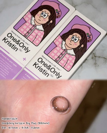 One & Only Kristin/Hapa kristin/カラーコンタクトレンズを使ったクチコミ(3枚目)