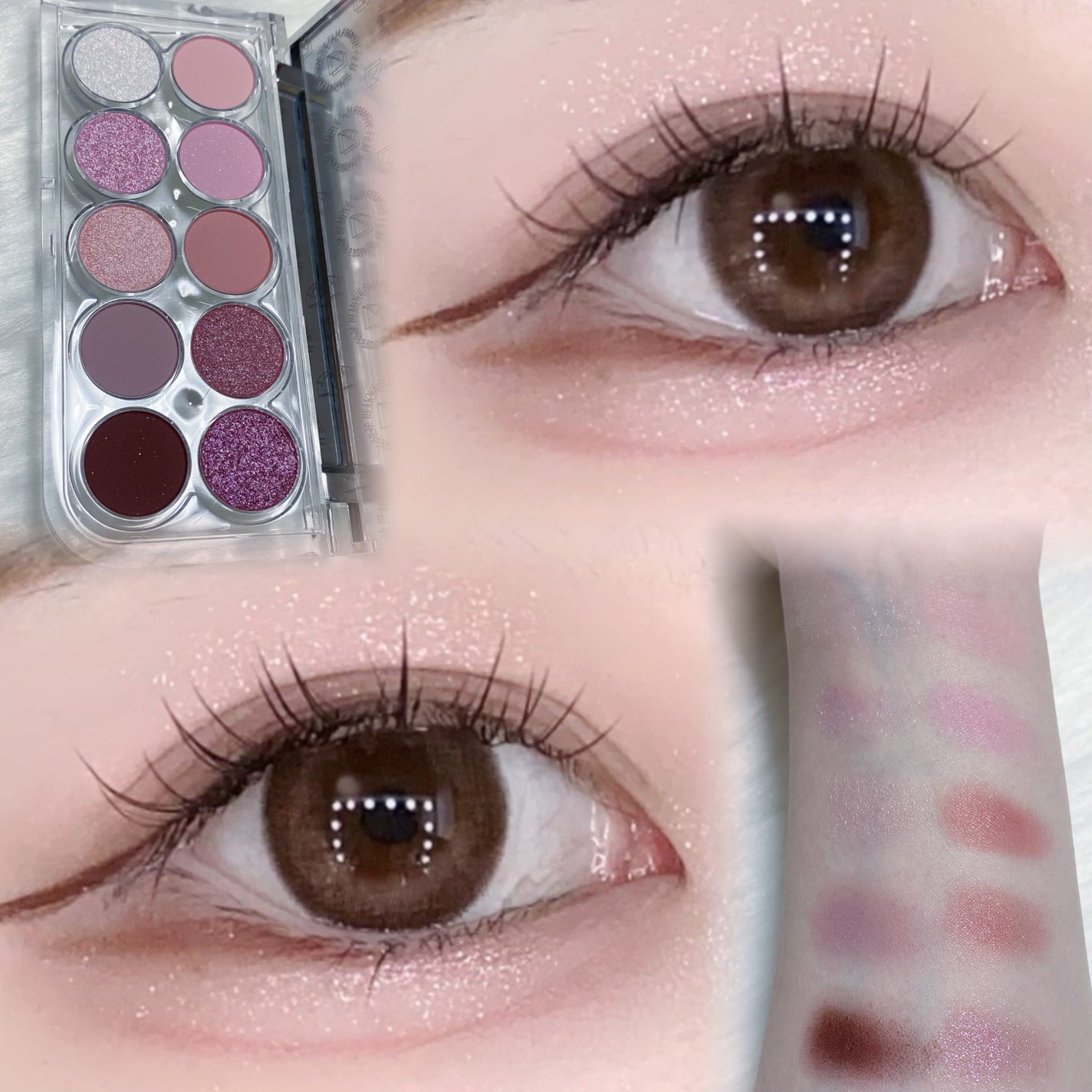 ライトオンアイズシャドウパレット/ルミル/アイシャドウパレットを使ったクチコミ(2枚目)