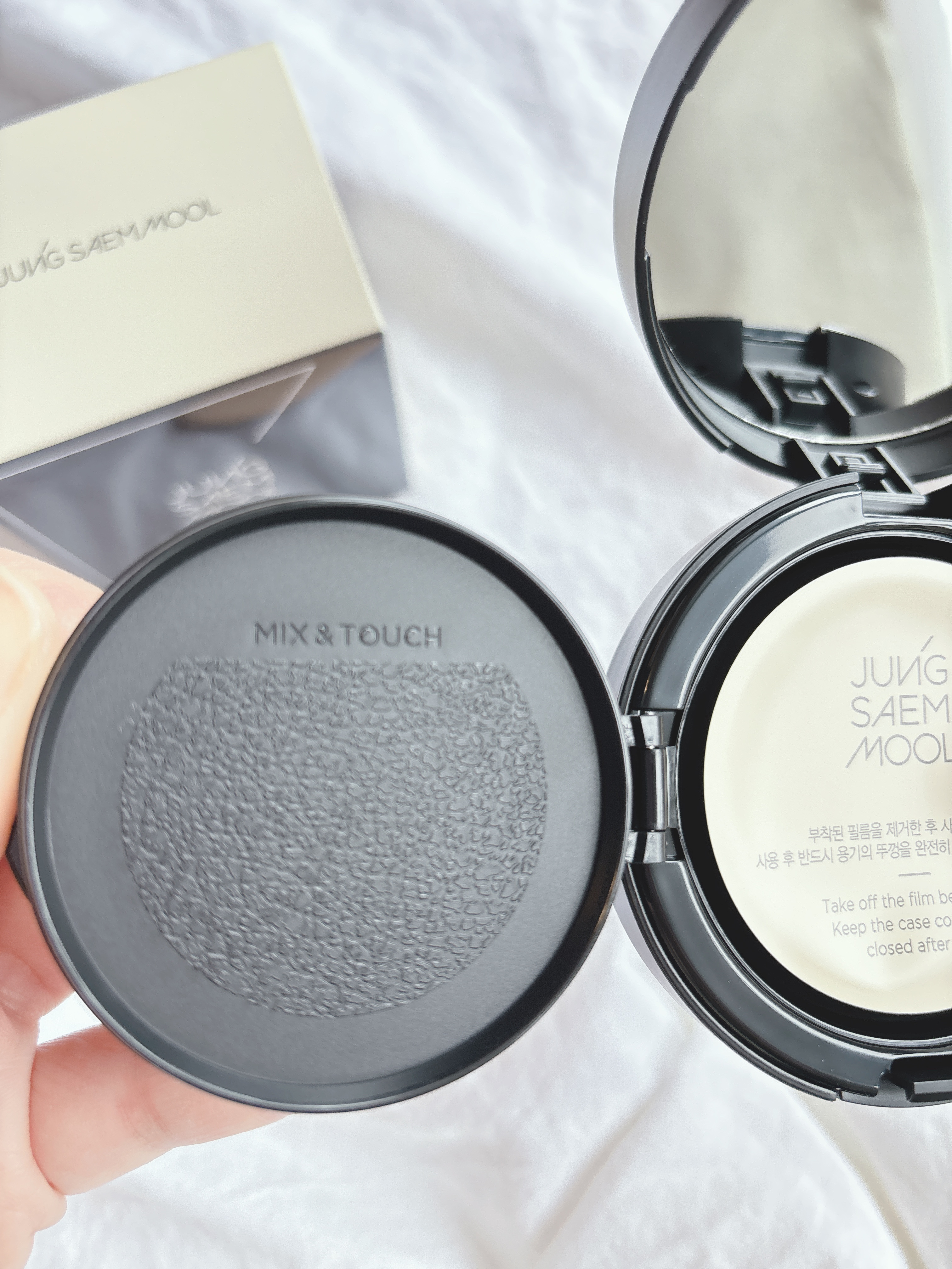 エッセンシャル スキン ヌーダー クッション Fair(本体+リフィル)/JUNG SAEM MOOL/クッションファンデーションを使ったクチコミ（3枚目）