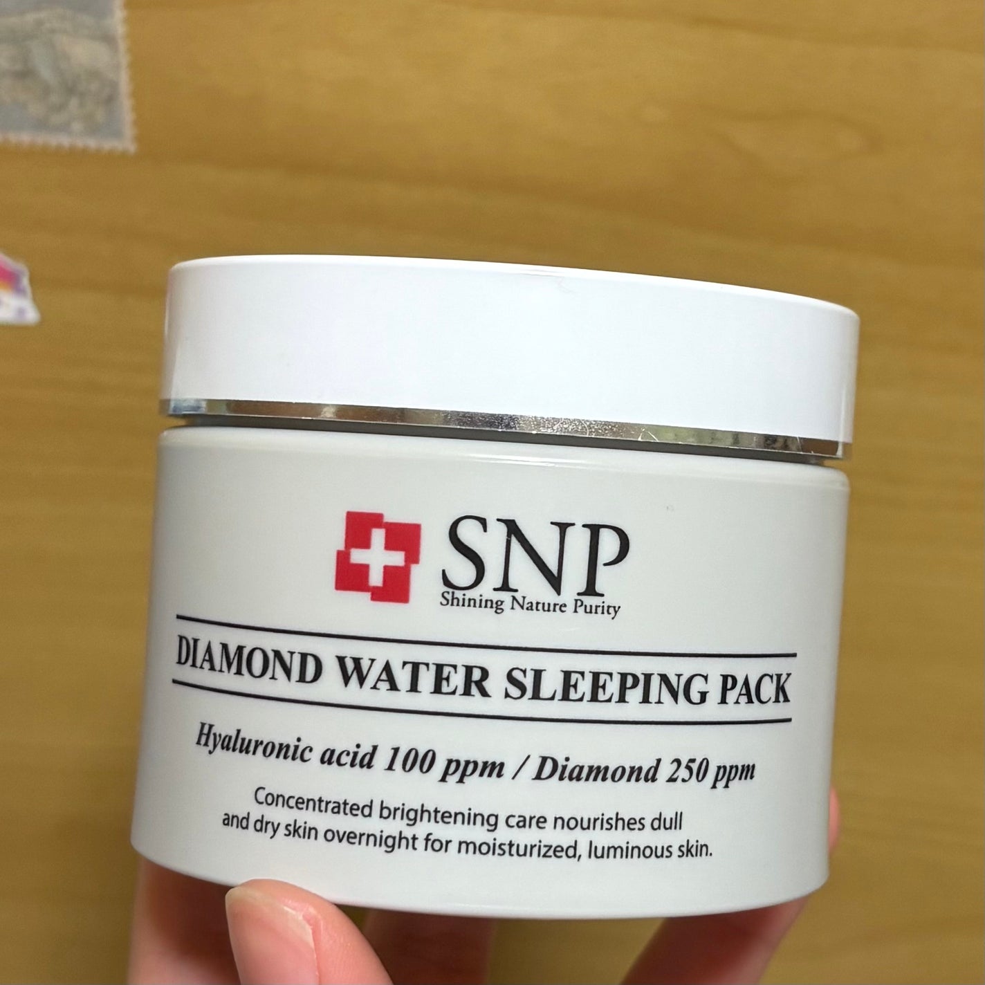 DIAMOND WATER SLEEPING PACK/SNP/シートマスク・パックを使ったクチコミ(1枚目)