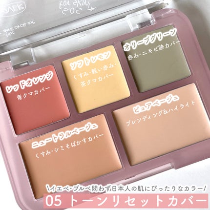 コンシールブレンダーパレット/LUNA/パレットコンシーラーを使ったクチコミ(3枚目)