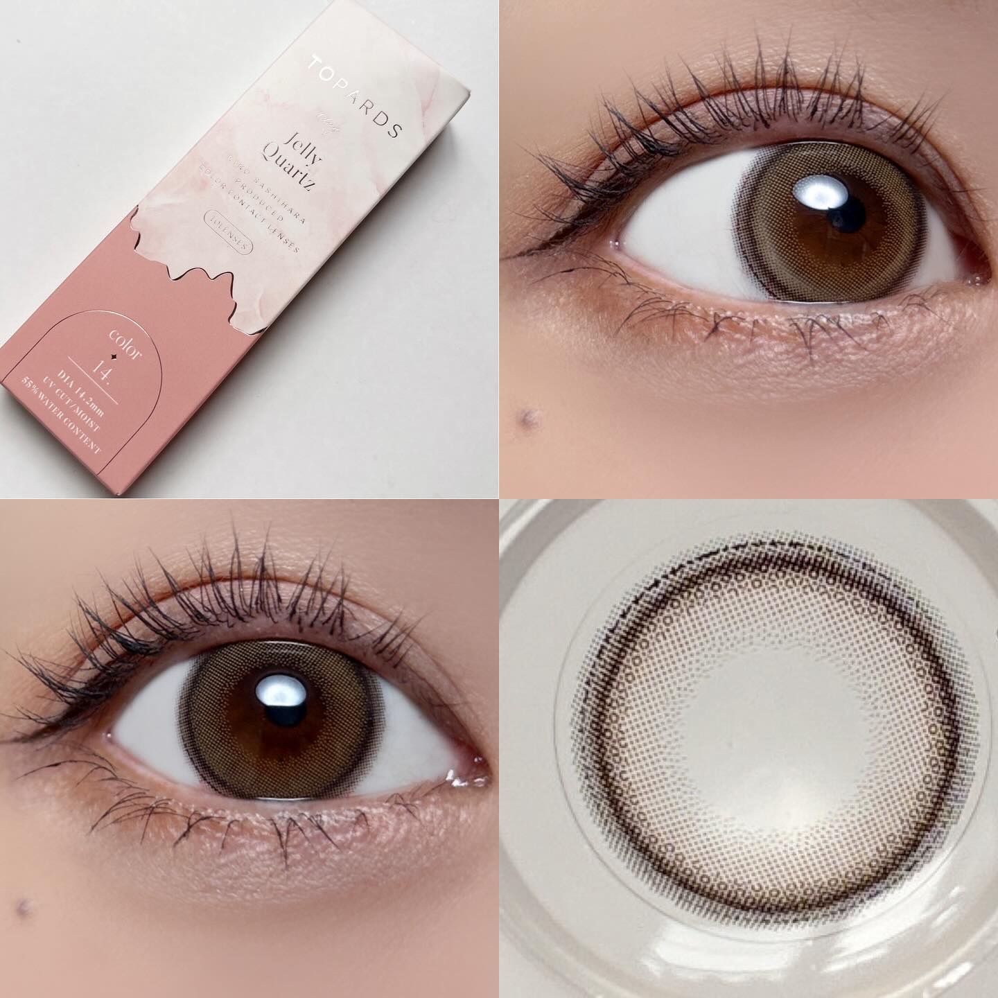 ・
指原莉乃さんプロデュースカラコン
TOPARDS ( @topards_official )から新色登場🤍

▶︎ #ゼリークォーツ
DIA:14.2mm BC:8.6mm 着色直径:13.6mm
ラフな2本のフチが内側のフチをふんわ