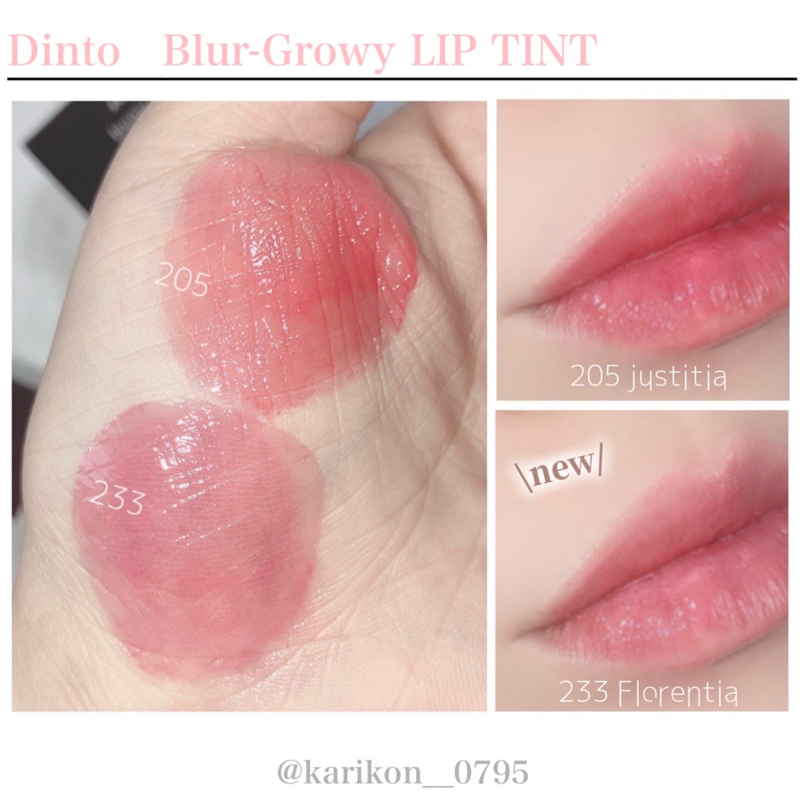 ブラーグロイリップティント/Dinto/リップティントを使ったクチコミ(2枚目)