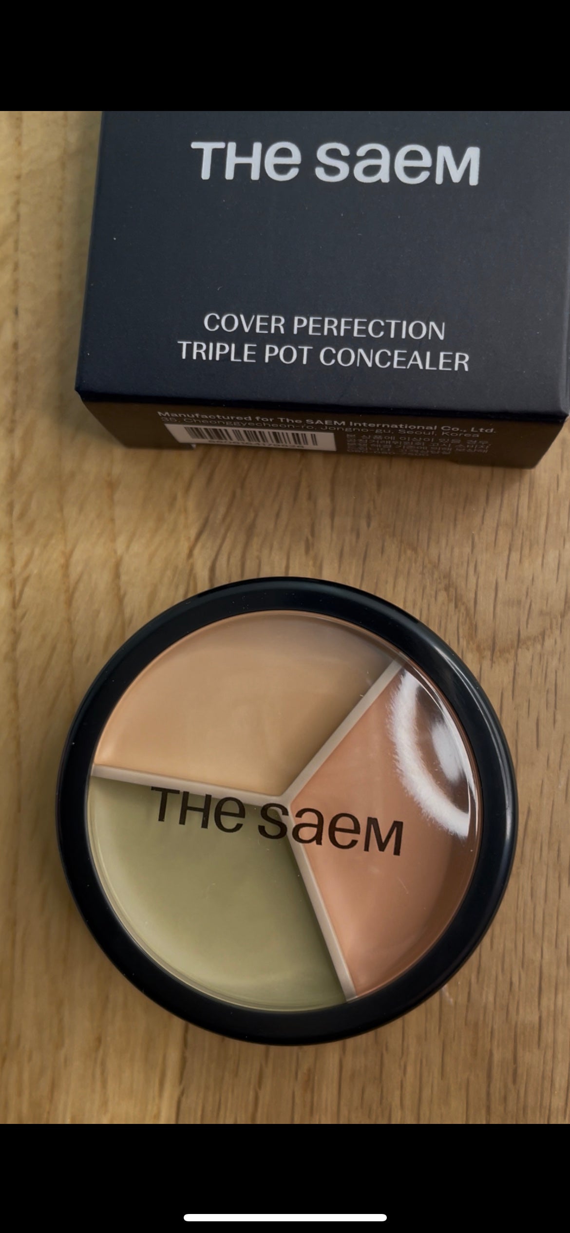 カバーパーフェクション トリプル ポット コンシーラー/the SAEM/パレットコンシーラーを使ったクチコミ(2枚目)