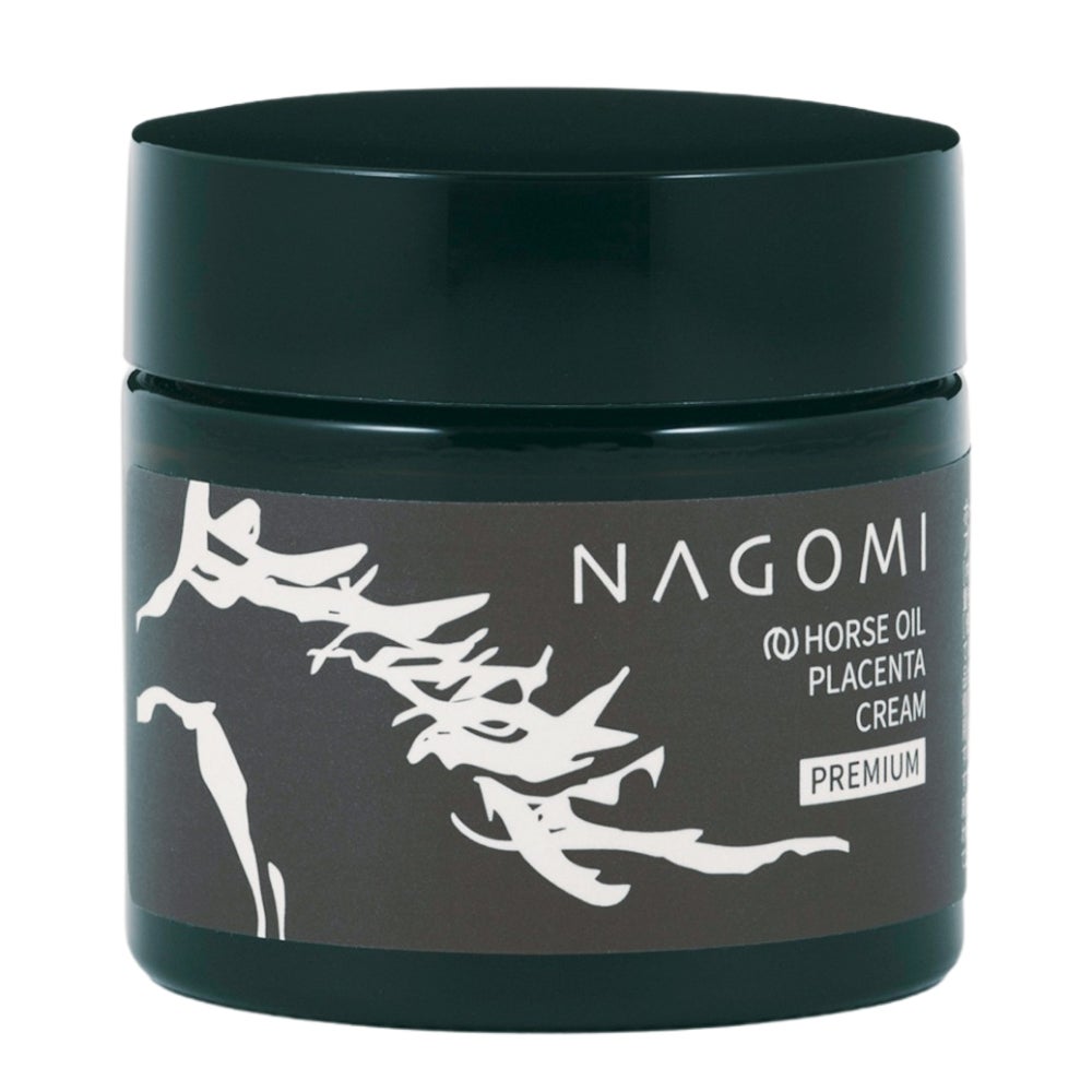 ⾺プラセンタエキス配合 ⾺油クリーム プレミアム<無⾹料> &NAGOMI