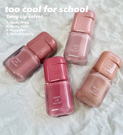スウェイリップベルベット/too cool for school/リップティントを使ったクチコミ(1枚目)