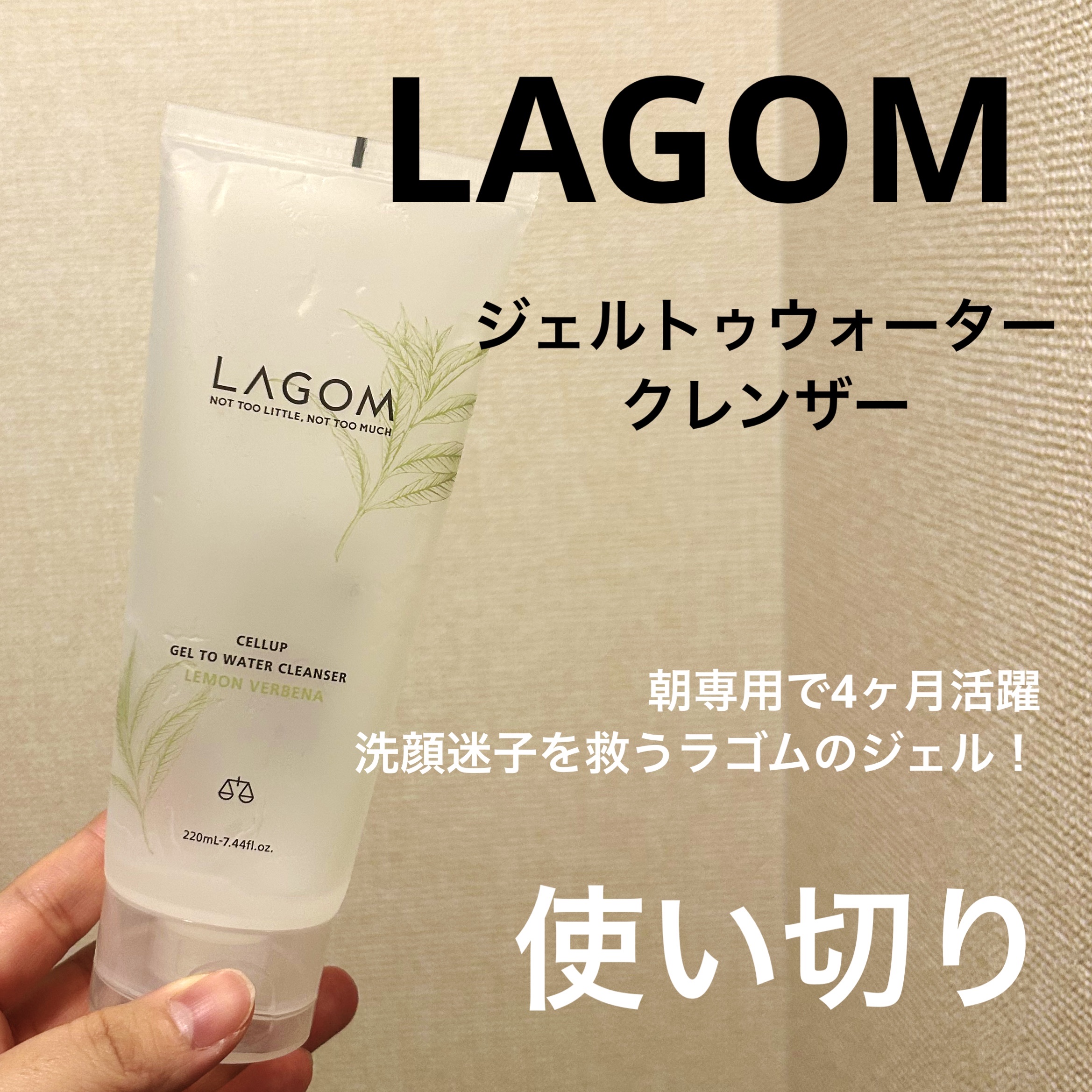 ラゴム ジェルトゥウォーター クレンザー(LV)(朝用洗顔)/LAGOM /その他洗顔料を使ったクチコミ（1枚目）