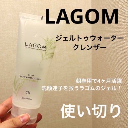 ラゴム ジェルトゥウォーター クレンザー(LV)(朝用洗顔)/LAGOM /その他洗顔料を使ったクチコミ(1枚目)