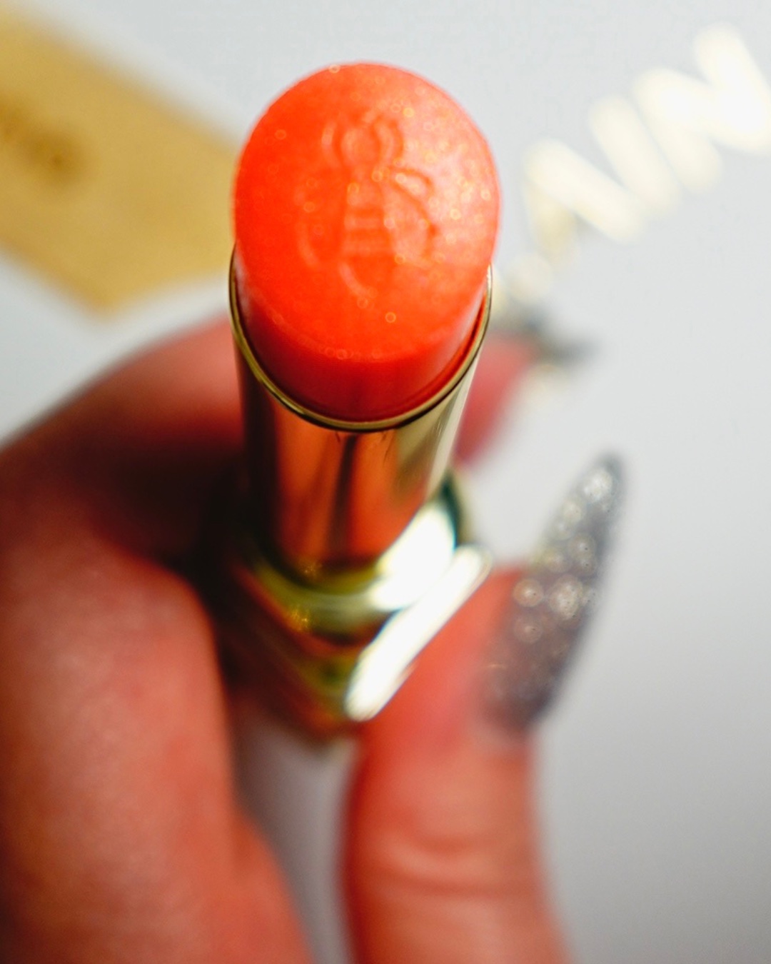 キスキス ビー グロウ パーリー 389 パーリー ピーチ/GUERLAIN/口紅を使ったクチコミ（2枚目）