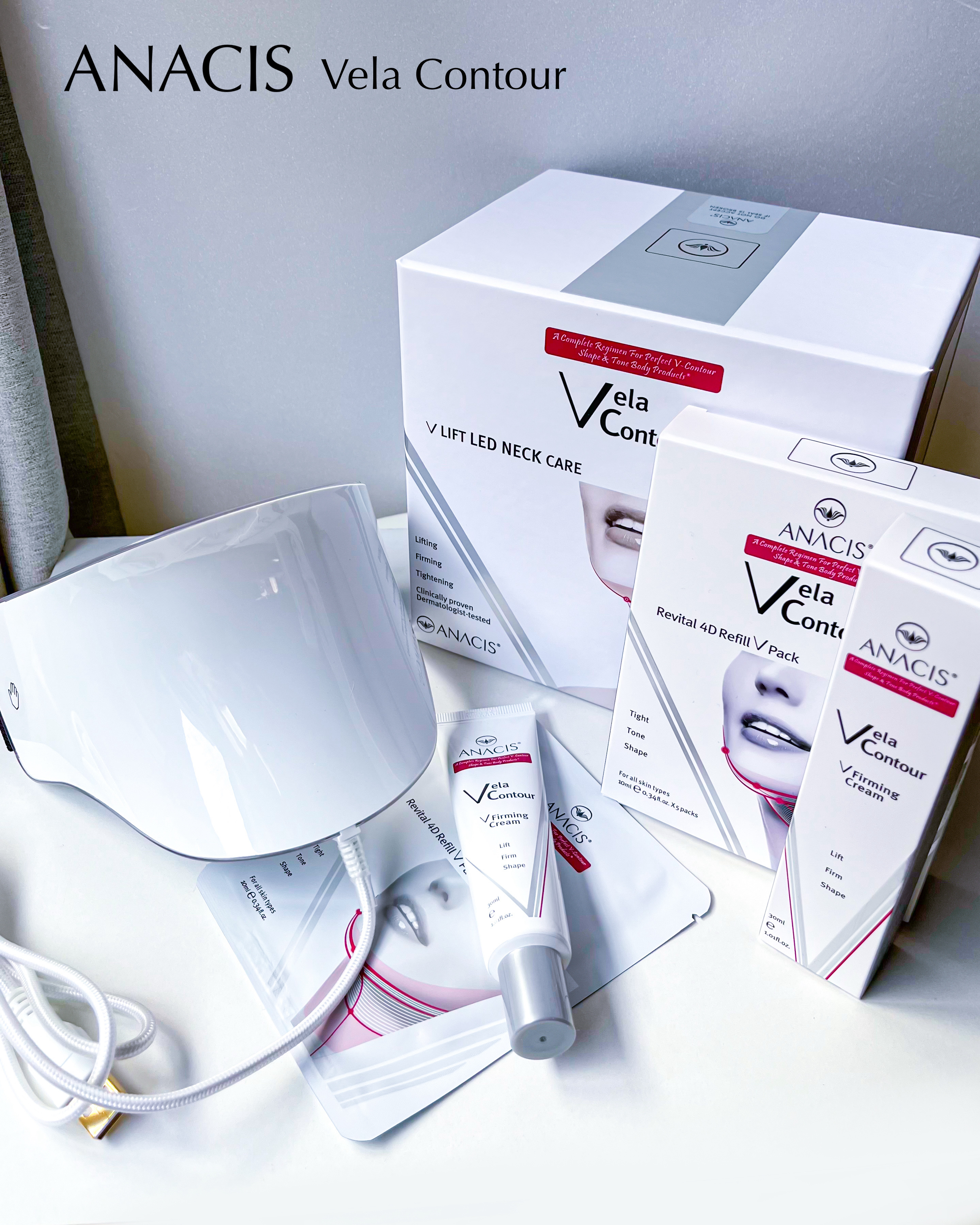 試してみた】ネックケア専用美顔器 ベラコントゥアーVリフトLED