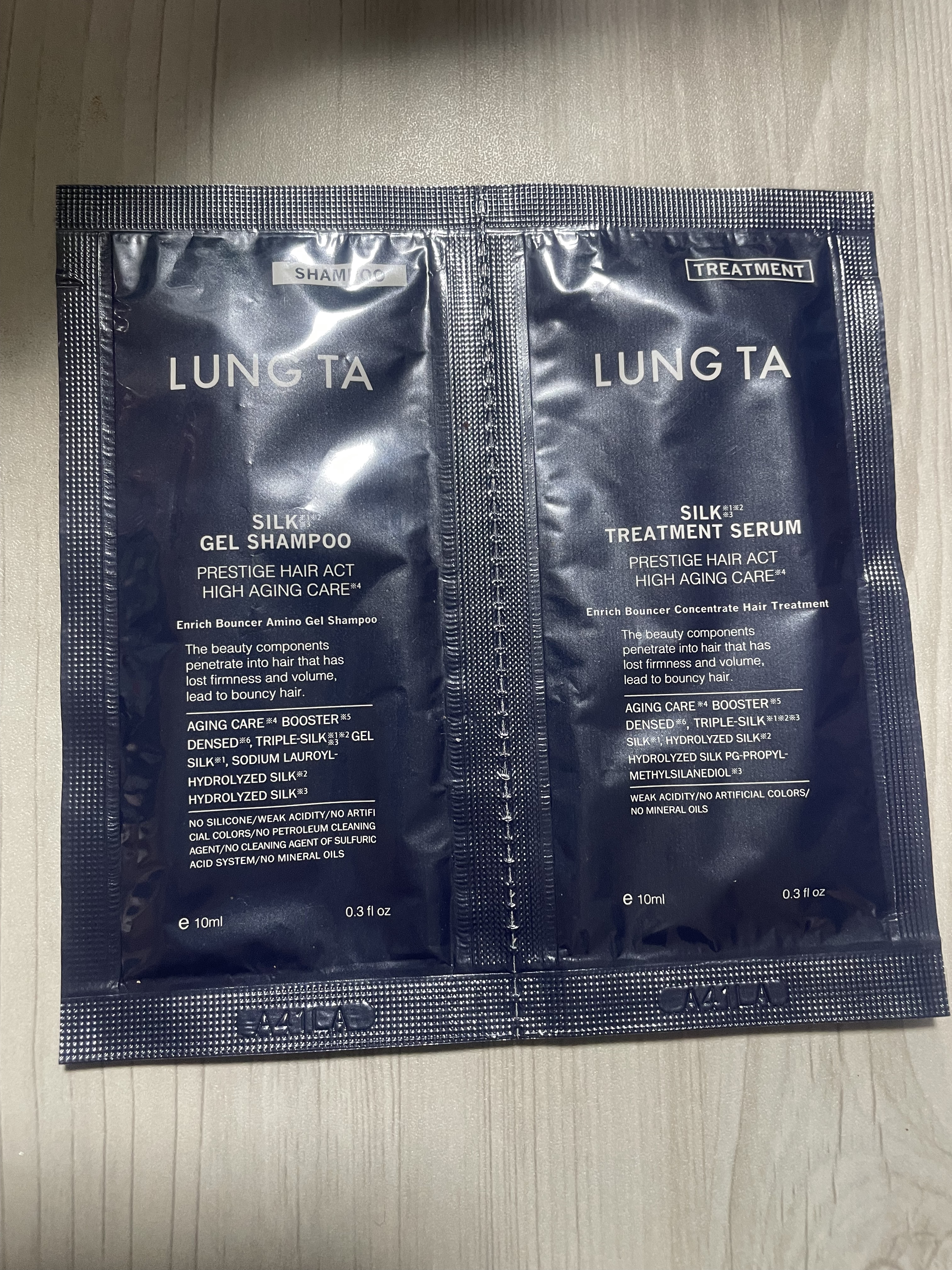 エンリッチバウンサー アミノ ジェル シャンプー／コンセントレイト ヘア トリートメント/LUNG TA/市販シャンプーを使ったクチコミ（1枚目）