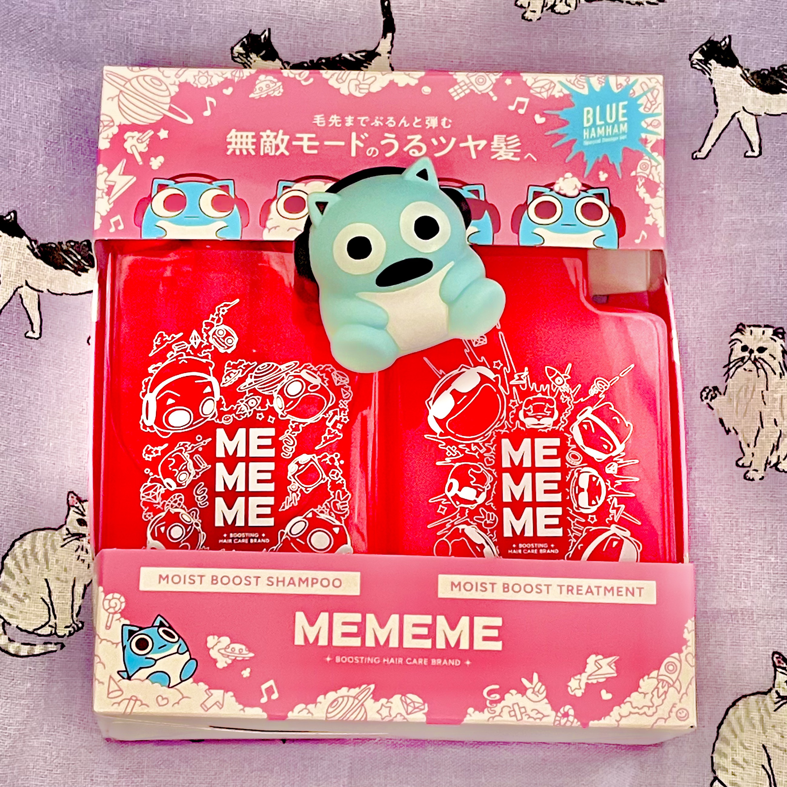 モイストブーストシャンプー／モイストブーストトリートメント 「ブルーハムハム」限定デザイン/MEMEME/市販シャンプーを使ったクチコミ（1枚目）