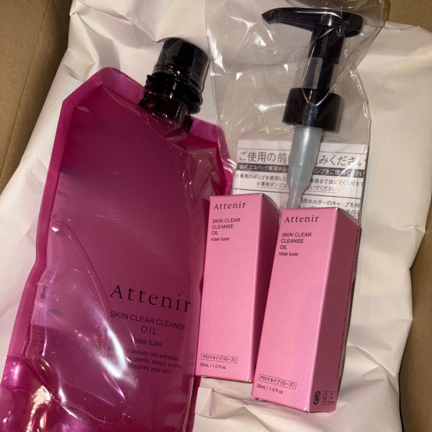 スキンクリア クレンズ オイル アロマタイプ ブーケ ド ローズ /アテニア/オイルクレンジングを使ったクチコミ(1枚目)