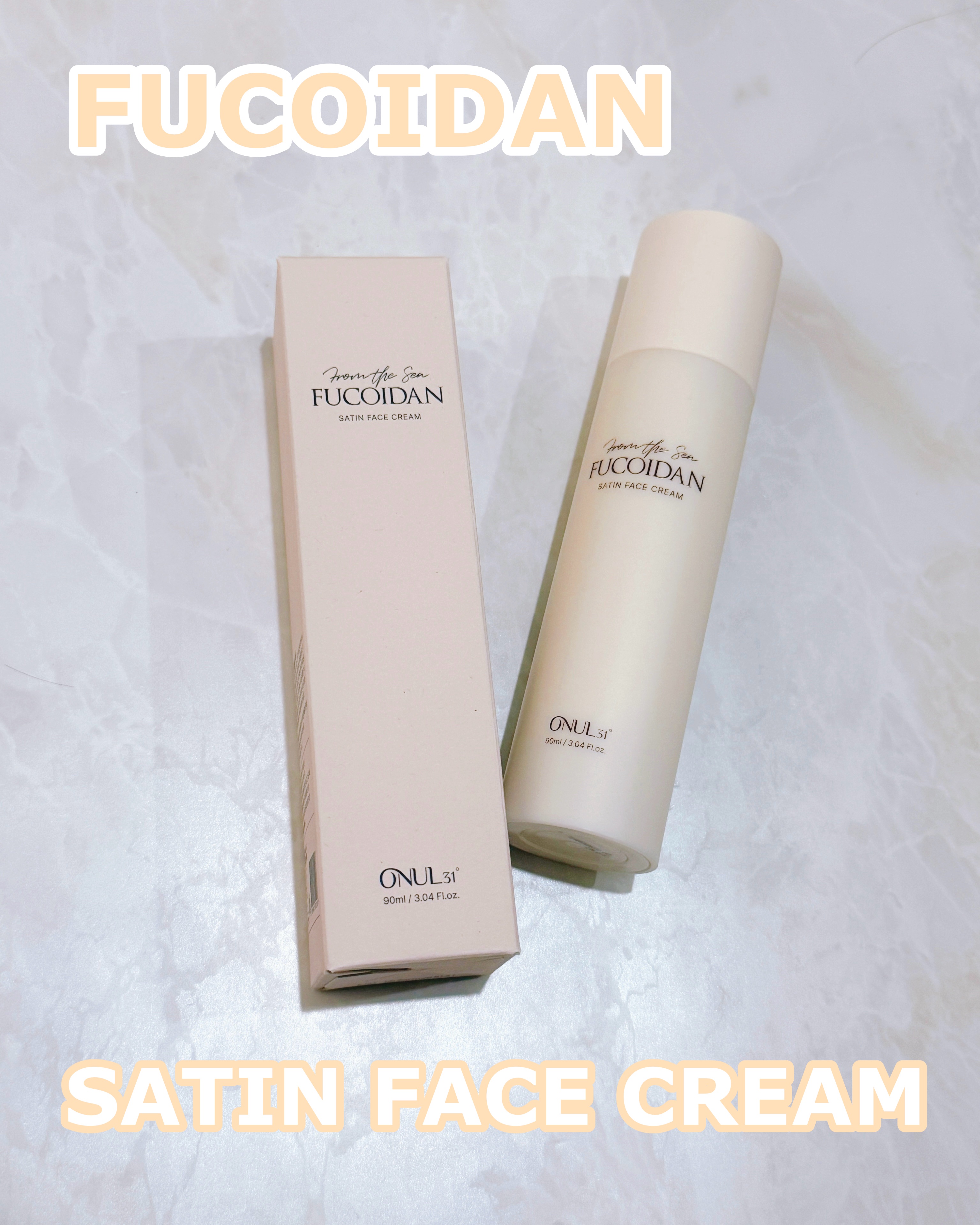 フコイダンサテンフェイスクリーム/ONUL31/フェイスクリームを使ったクチコミ（1枚目）