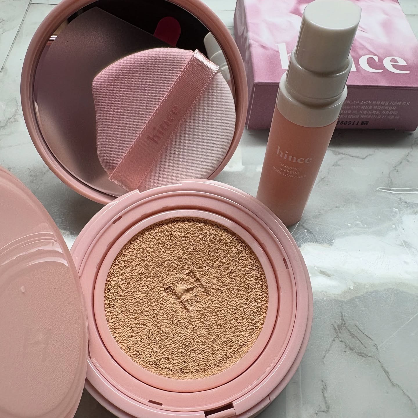 カバーマスターピンククッション/hince/クッションファンデーションを使ったクチコミ（3枚目）