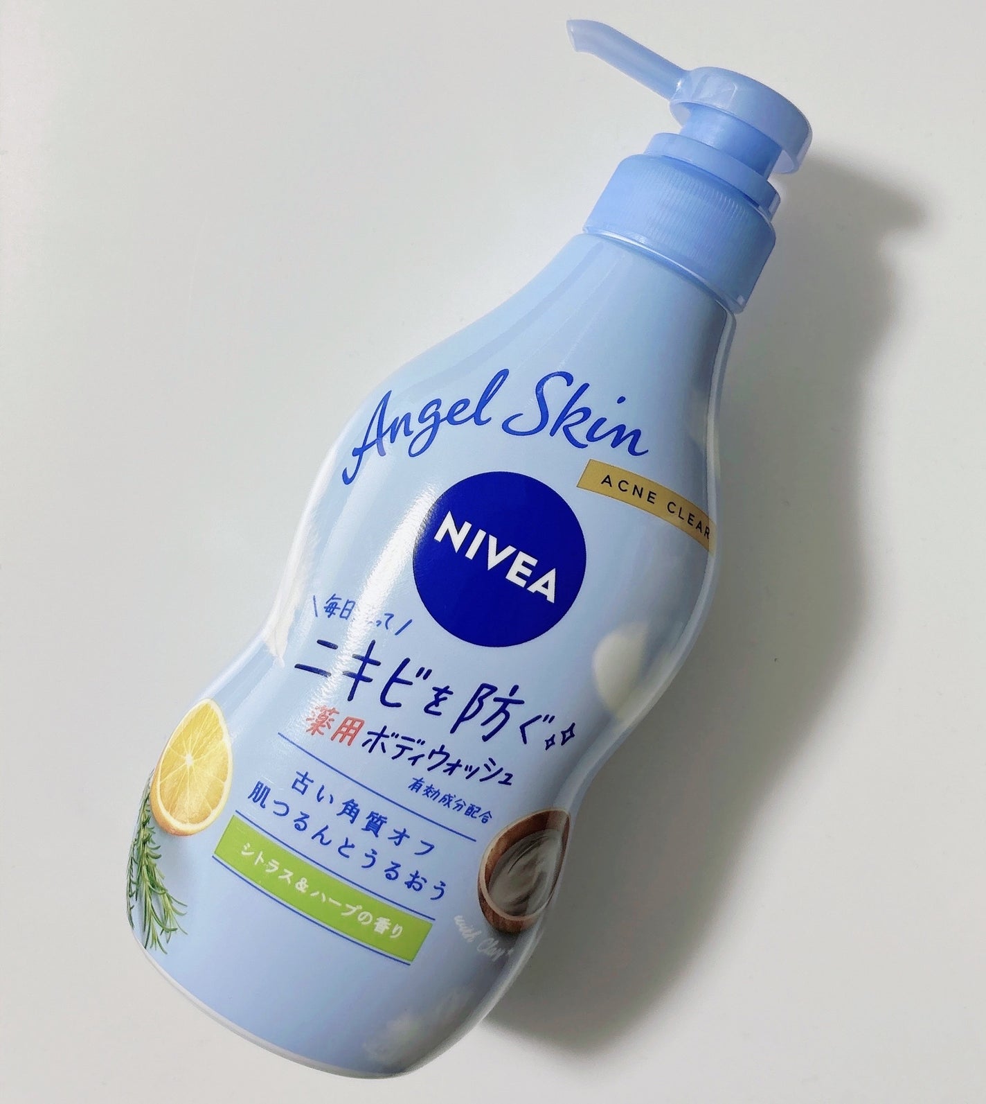 ニベア エンジェルスキン ボディウォッシュ アクネクリア 【医薬部外品】/ニベア/ボディソープを使ったクチコミ(1枚目)