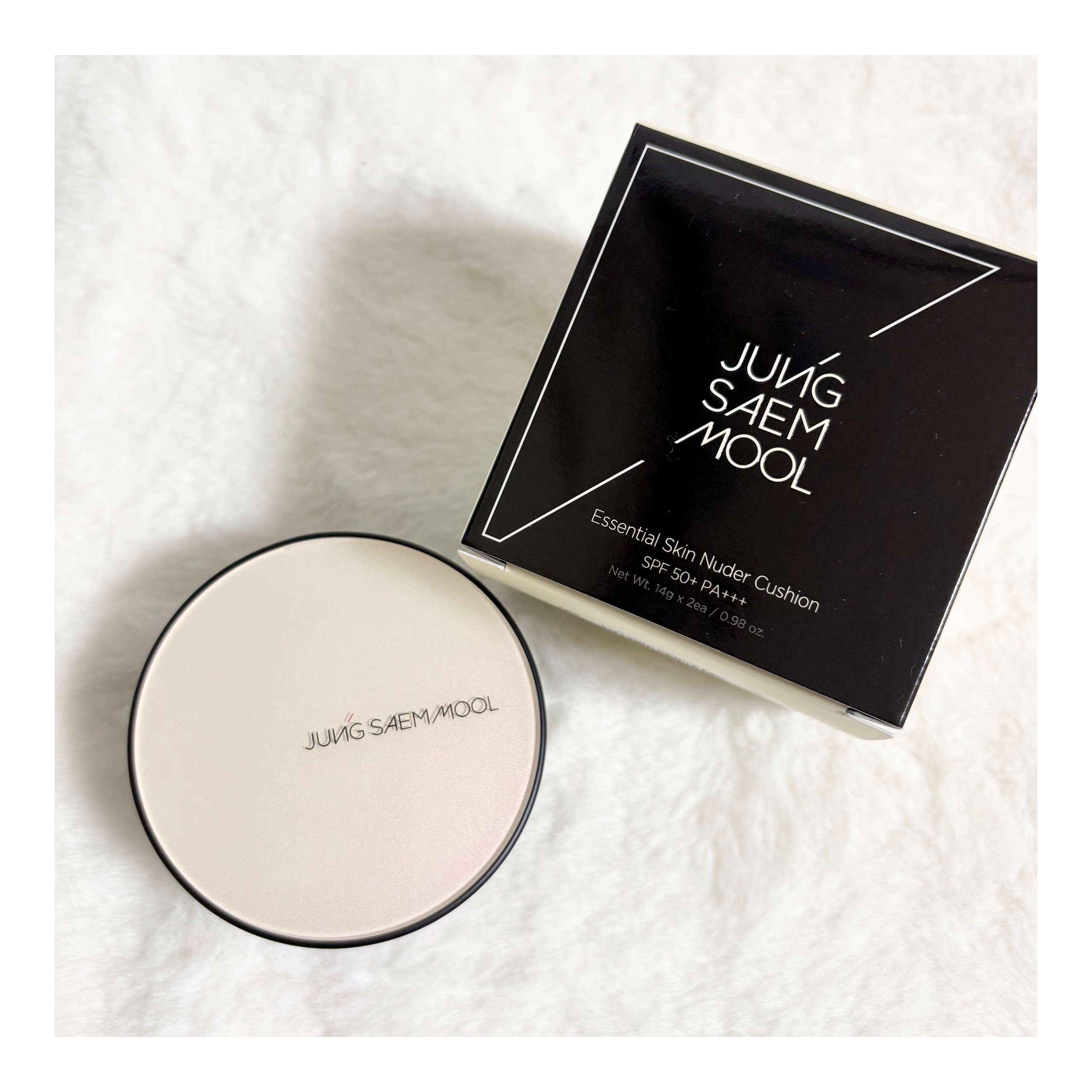 エッセンシャル スキン ヌーダー クッション Light(本体+リフィル)/JUNG SAEM MOOL/クッションファンデーションを使ったクチコミ（1枚目）