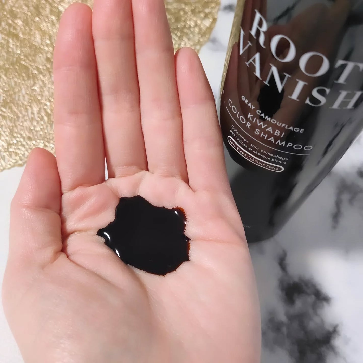 ROOT VANISH 白髪染めカラーシャンプー/ トリートメント/綺和美/市販シャンプーを使ったクチコミ(3枚目)